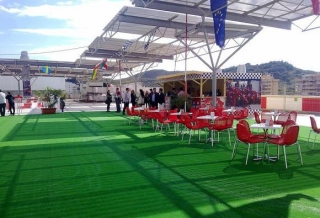 una gran zona de descanso